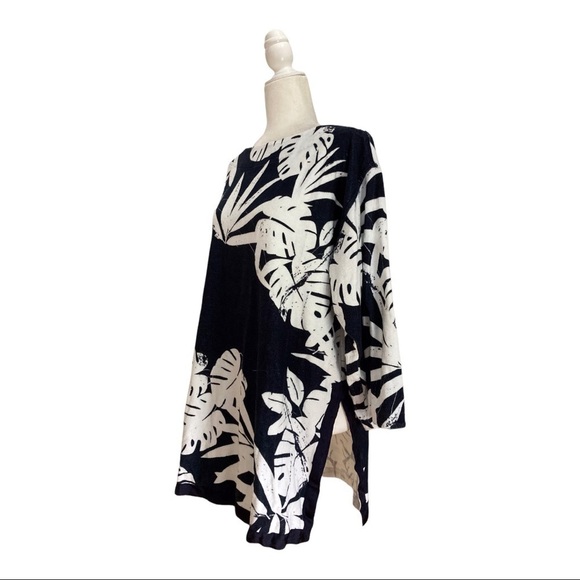 ORLEBAR BROWN Alina Camo Leaf Cover-Up 100% Cotton French Terry Retro Luxe Glam - Picture 4 of 11